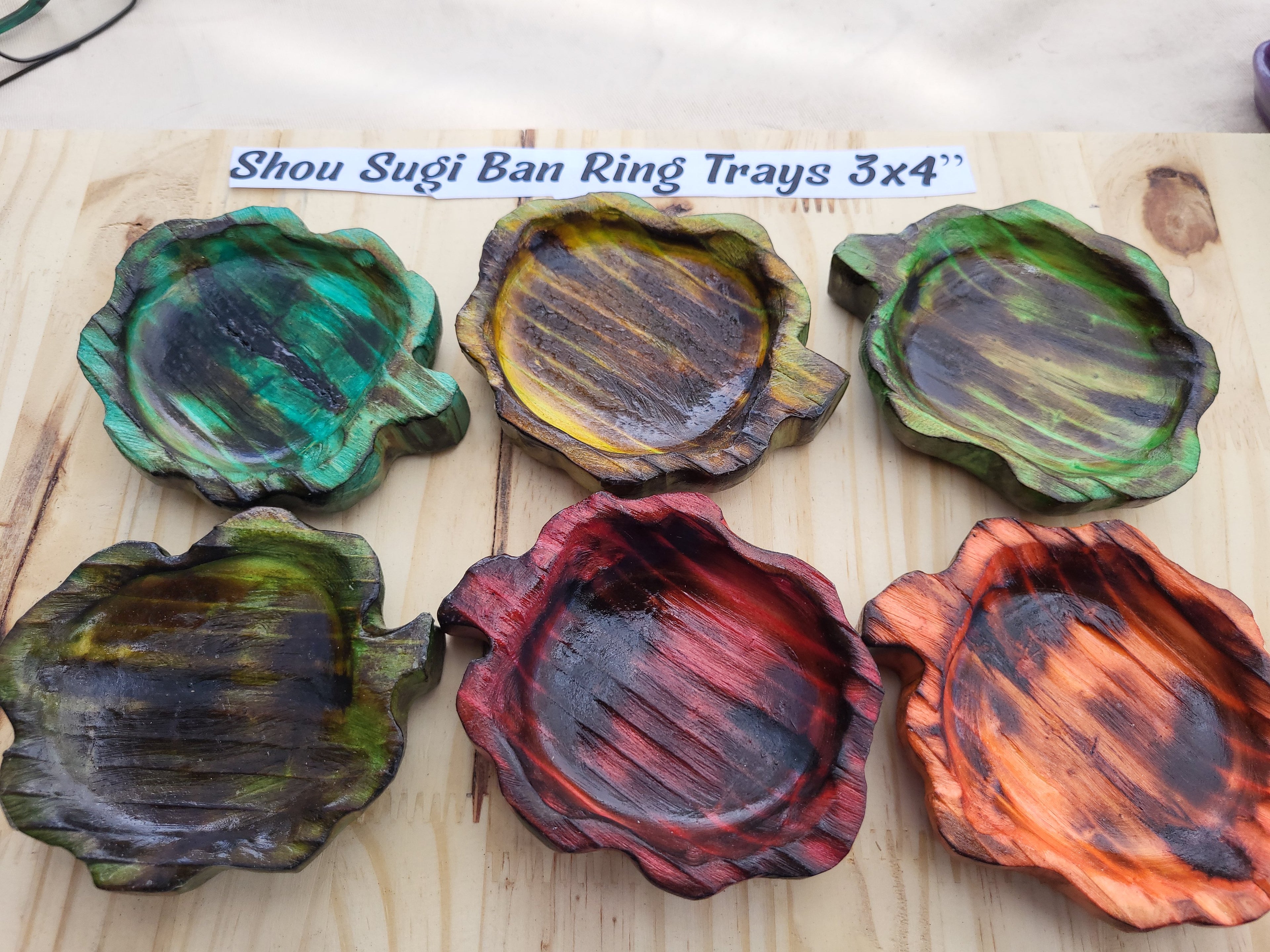 Shou sugi Ban Ring Tray