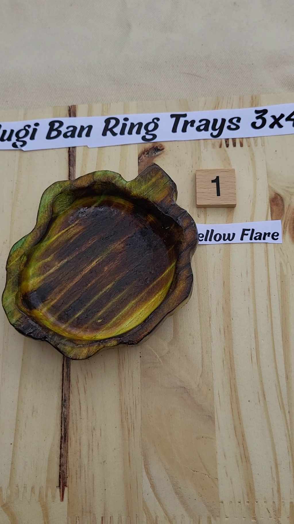 Shou sugi Ban Ring Tray