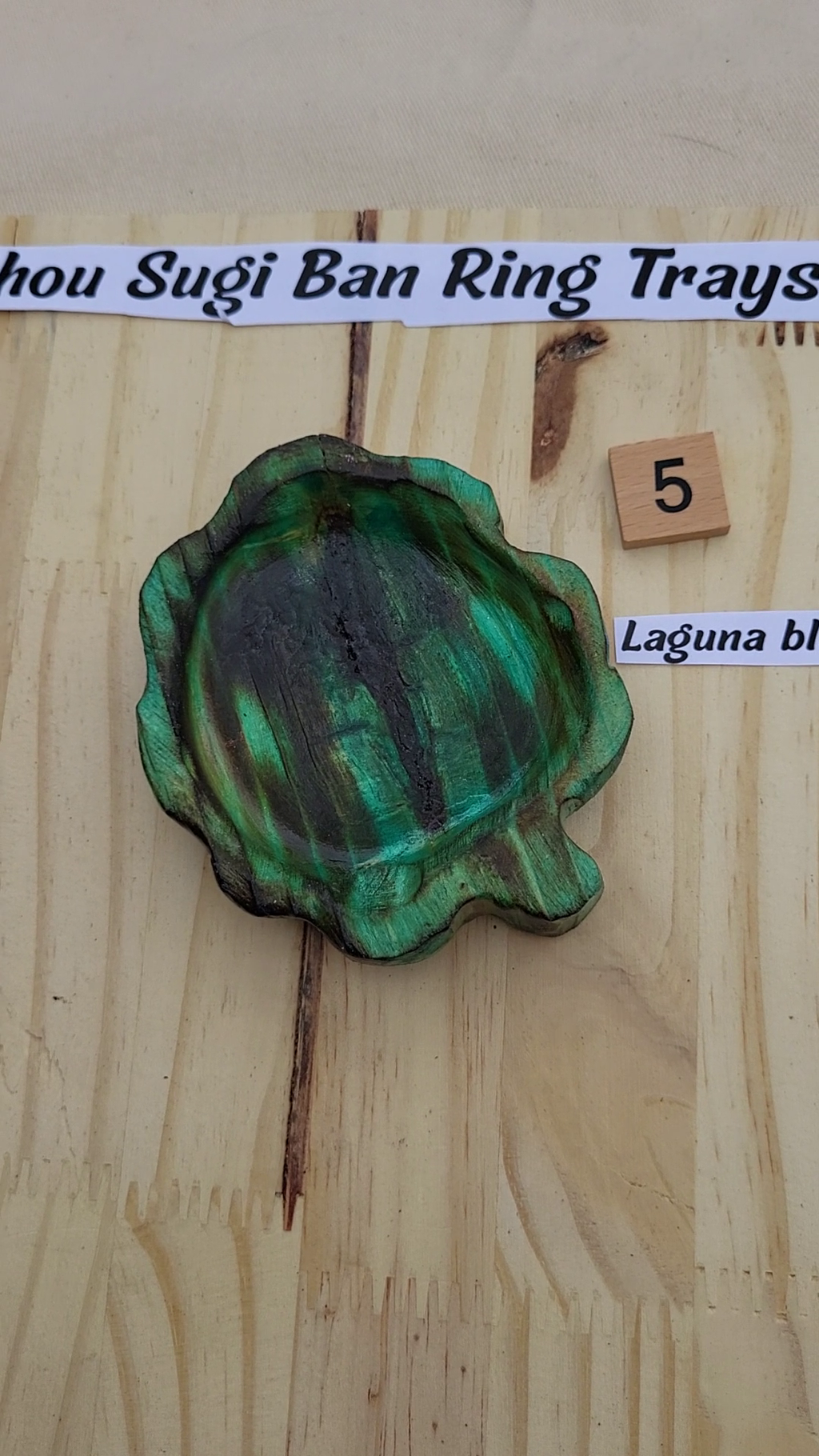 Shou sugi Ban Ring Tray