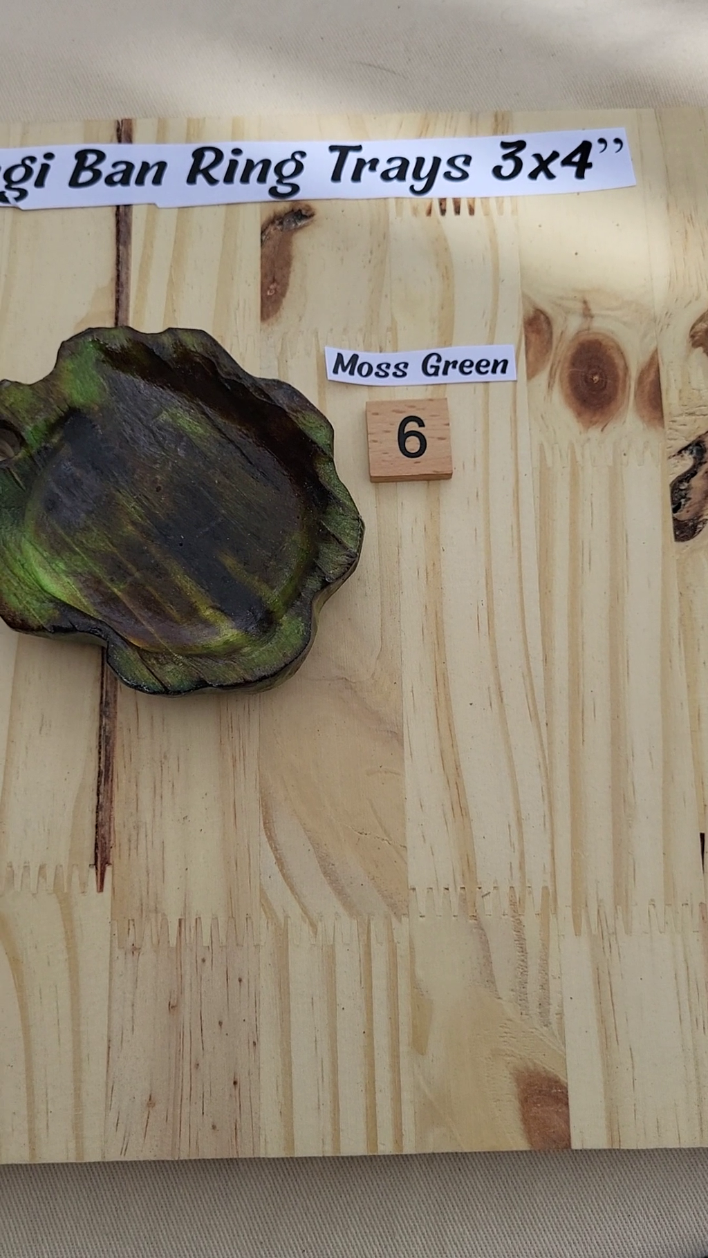 Shou sugi Ban Ring Tray